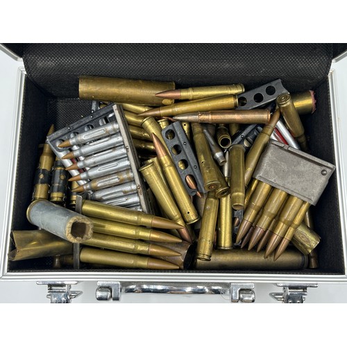 1359 - A collection of antique and vintage spent ammunition