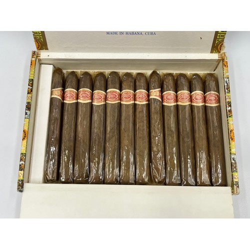 1380 - Two cigar boxes containing twenty two cigars