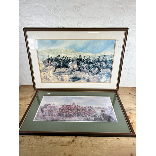 273 - Two framed military prints, one by Richard Caton Woodville