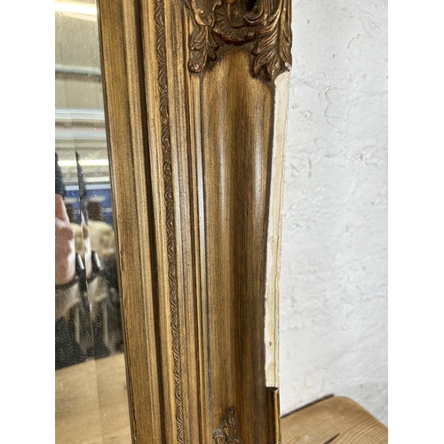 160F - A 19th century style gilt framed bevelled edge wall mirror approx. - 117cm x 85cm