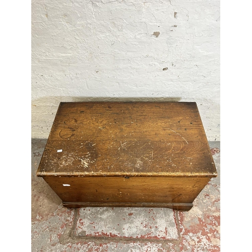 188 - A Victorian pine blanket box