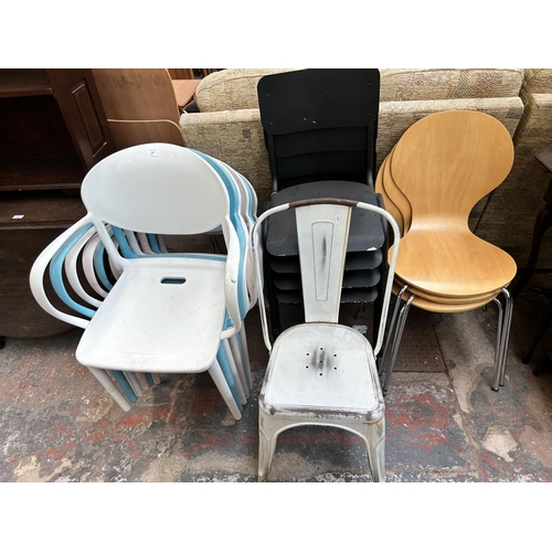 191 - Fourteen assorted chairs