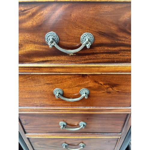 203 - A French Empire style mahogany chest of seven drawers