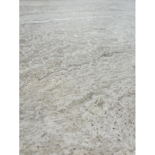 208 - A late 20th century tessellated stone rectangular dining table - approx. 80cm high x 80cm wide x 140... 