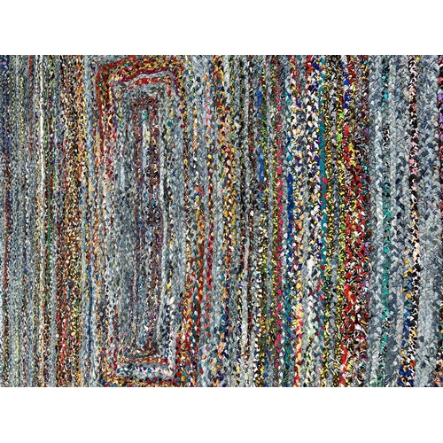 222 - A vintage Boucherouite rag rug - approx. 3.5M long x 2.72M wide