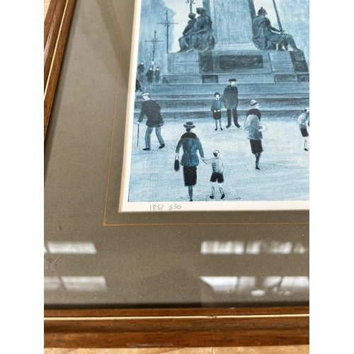 269 - Two framed pencil signed limited edition prints to include Arthur Delaney 185 of 650 - approx. 52cm ... 