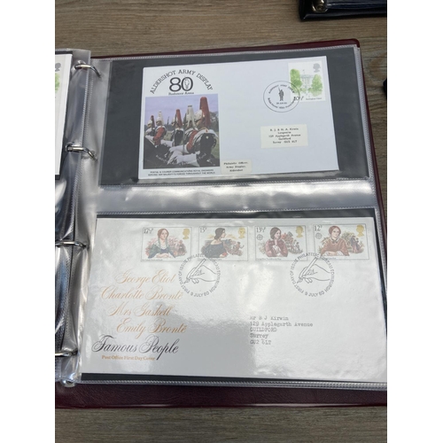 1413 - Five albums containing a collection of first day covers