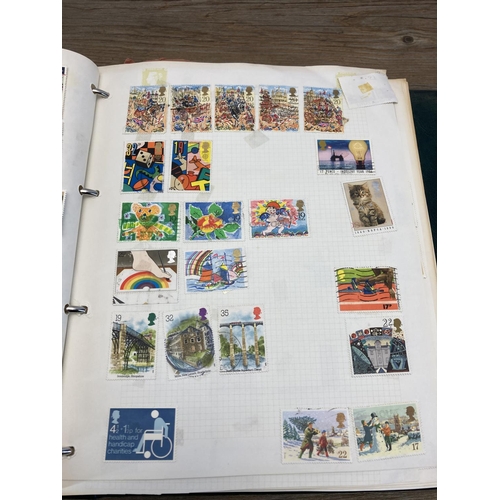 1414 - Seven albums containing a collection of worldwide stamps