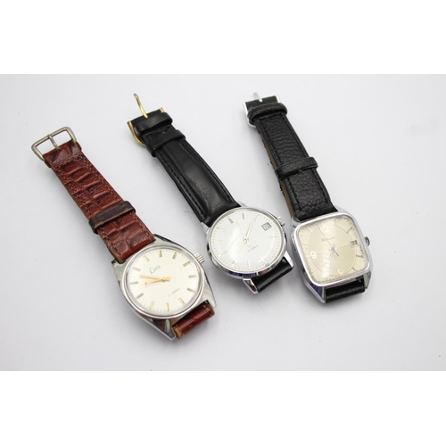 2460 - Three vintage men's wristwatches  to include Limit, Sekonda etc.