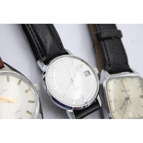 2460 - Three vintage men's wristwatches  to include Limit, Sekonda etc.