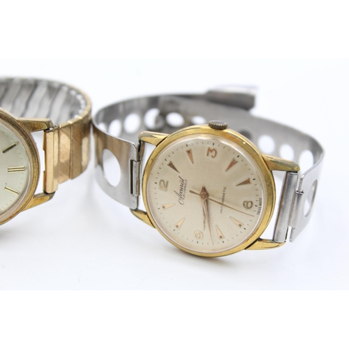 2463 - Two vintage mechanical men's wristwatches, Accurist and B. Jobin