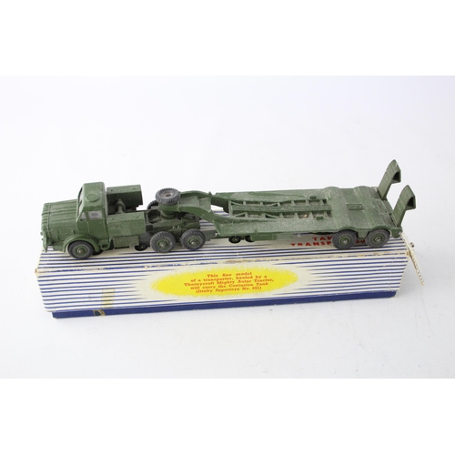 1696 - A vintage boxed Dinky 660 Tank Transporter diecast model vehicle