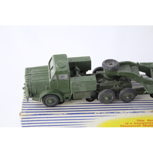 1696 - A vintage boxed Dinky 660 Tank Transporter diecast model vehicle