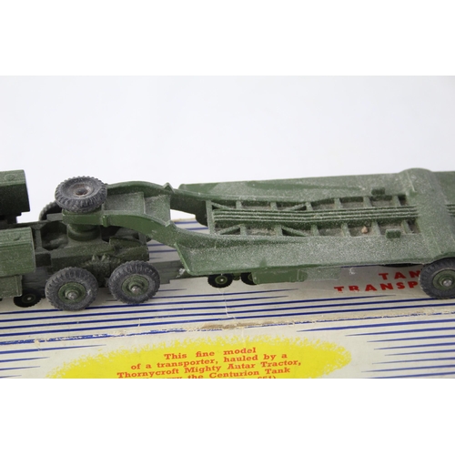 1696 - A vintage boxed Dinky 660 Tank Transporter diecast model vehicle