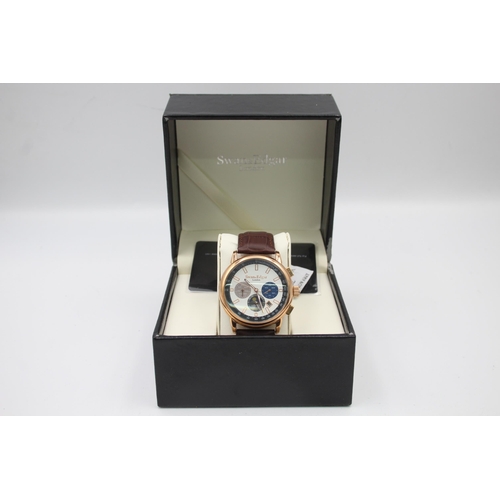 2495 - A boxed Swan & Edgar Synergy automatic men's chronograph wristwatch