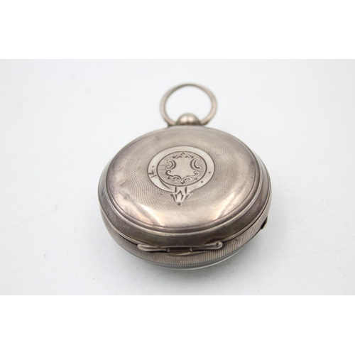 2501 - A hallmarked J. G Graves .925 Sheffield silver cased open face key wind men's pocket watch - approx.... 