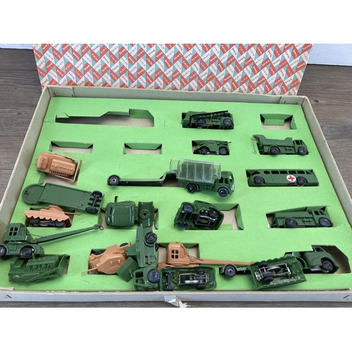 1700 - A vintage boxed Tri-ang Push & Go Army presentation set