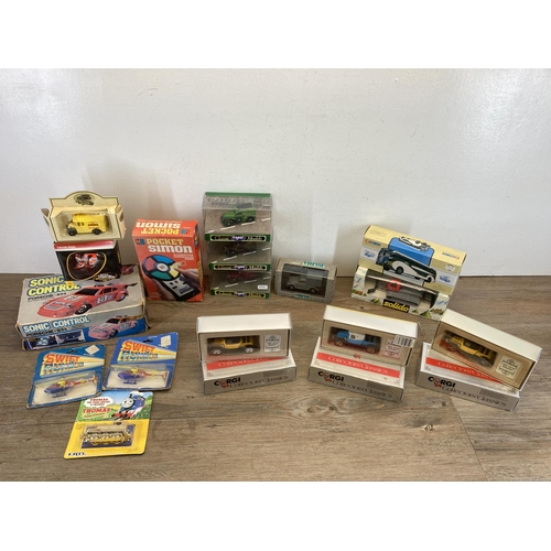 1706 - A collection of boxed model vehicles to include Solido Toner Gam IV, Corgi etc.