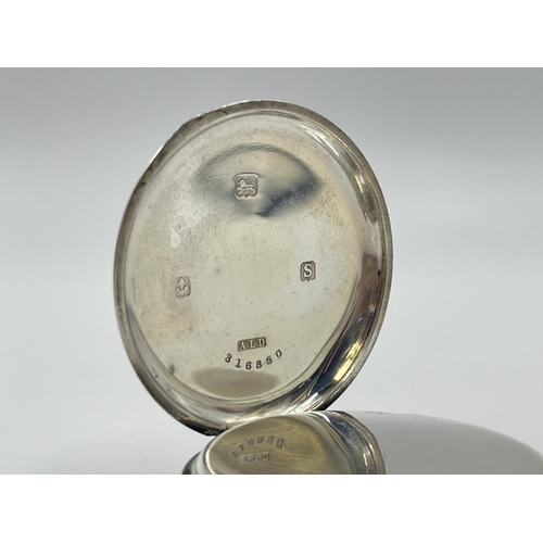 2473 - A George V Rolex hallmarked Birmingham silver cased open face hand wind pocket watch, dated 1917