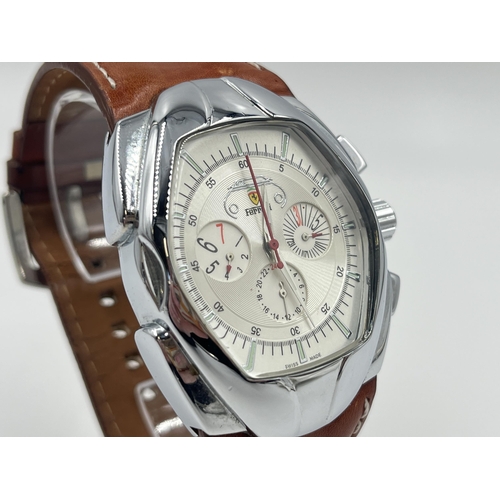 2475 - A Ferrari chronograph automatic 40mm men's wristwatch - ref. WN-701G