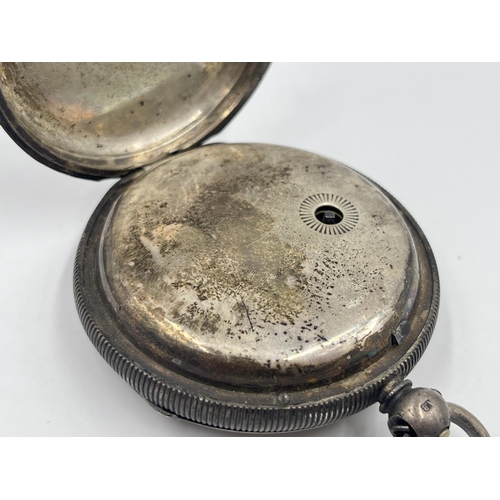 2476 - A cased Victorian H. Pidduck & Sons hallmarked silver open face key wind pocket watch, dated 1882