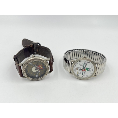 2479 - Two 1990s Warner Brothers Buggs Bunny quartz wristwatches