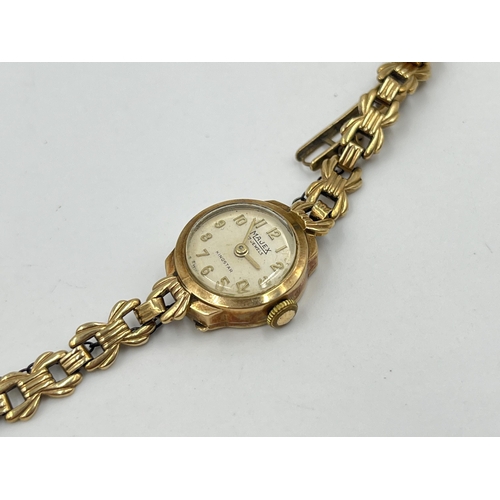 2484 - A 1963 Majex Kingstar 17 jewels mechanical 17mm lady's wristwatch with hallmarked 9ct gold case and ... 