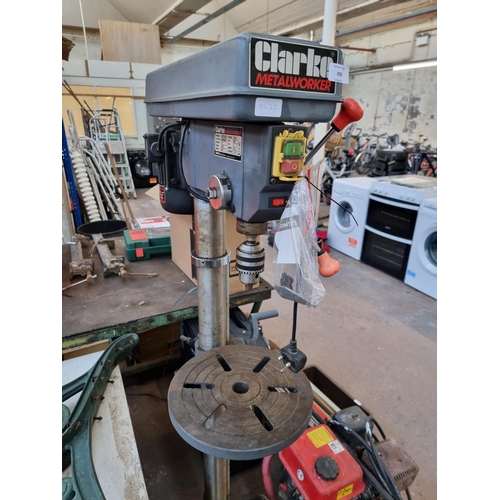 358 - A Clarke Metalworker CDP351F 240V heavy duty drill press