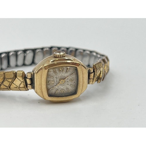 2491 - A 1959 Accurist hallmarked Edinburgh 9ct gold 21 jewels mechanical lady's wristwatch - approx. gross... 