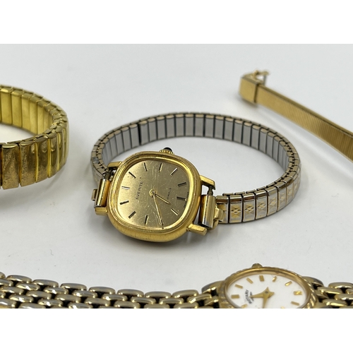 2503 - Six quartz lady's wristwatches to include Rotary, Tissot, Everite, Accurist etc.