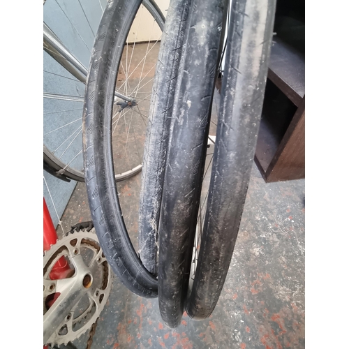 277A - Three items, one vintage men's road bike, one pair of Alex Rims Race Pro 28 wheels and one pair of t... 