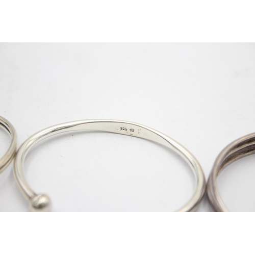 1153 - Three .925 silver bangles to include Minimalist etc. - approx. gross weight 63 grams