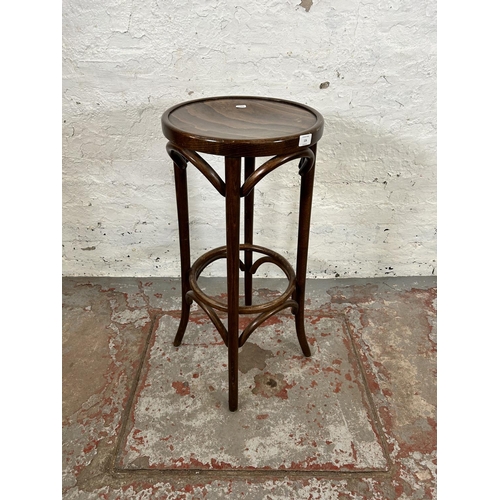 127 - A Thonet style bentwood barstool