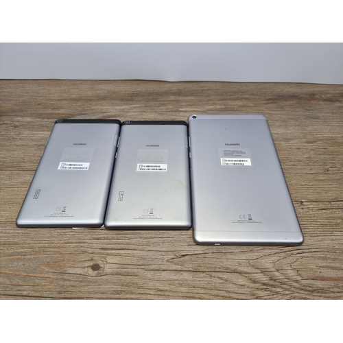 702 - Three Huawei tablets