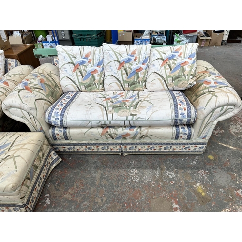 209B - A 1990s Beauvale Orlando fabric upholstered three piece lounge suite