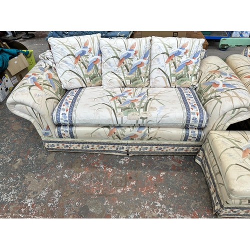 209B - A 1990s Beauvale Orlando fabric upholstered three piece lounge suite