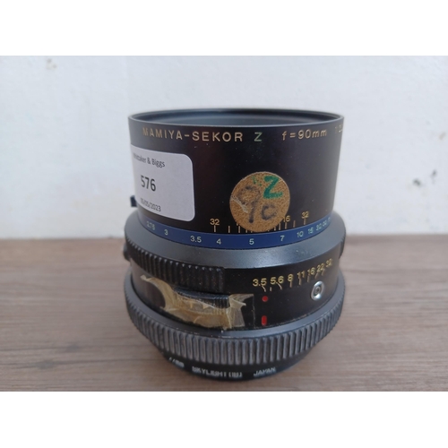 576 - A Mamiya-Sekor Z 1:3.5 f=90mm lens for RZ67