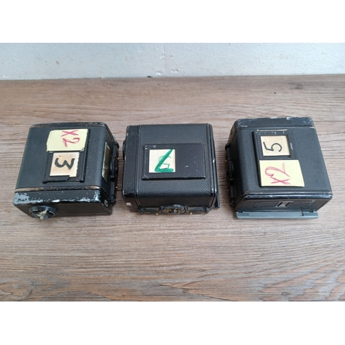 586 - Three Zenza Bronica film backs