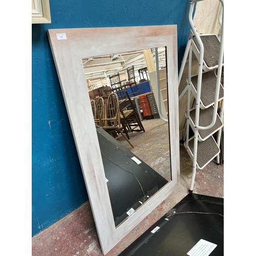 218 - Three modern framed wall mirrors