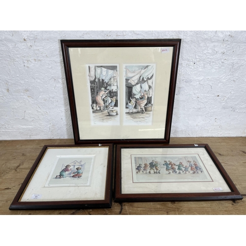 221 - Three Margaret Clarkson pencil signed limited edition prints