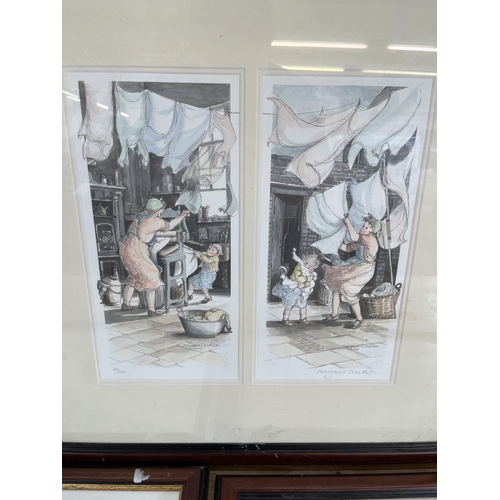 221 - Three Margaret Clarkson pencil signed limited edition prints