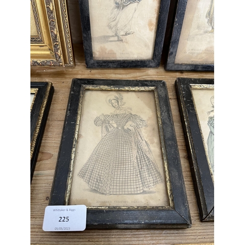 225 - Nine Victorian fashion prints