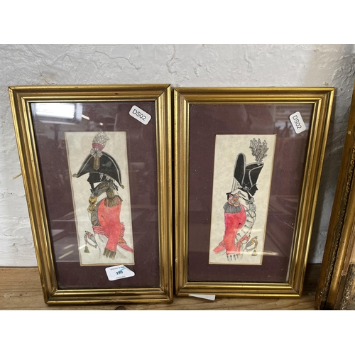 232 - A collection of antique and vintage prints