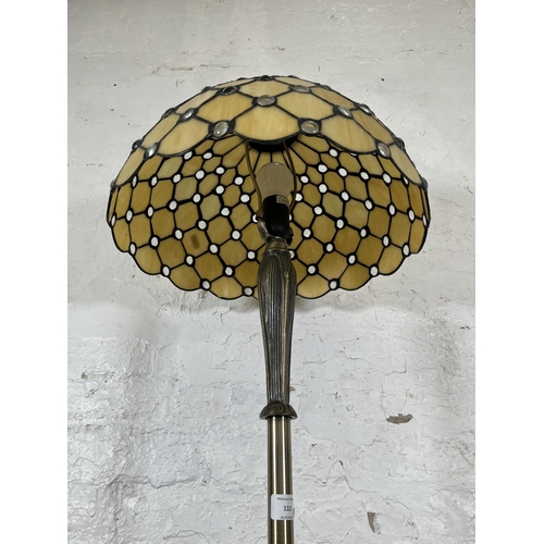 111 - A Tiffany style standard lamp - approx. 168cm high