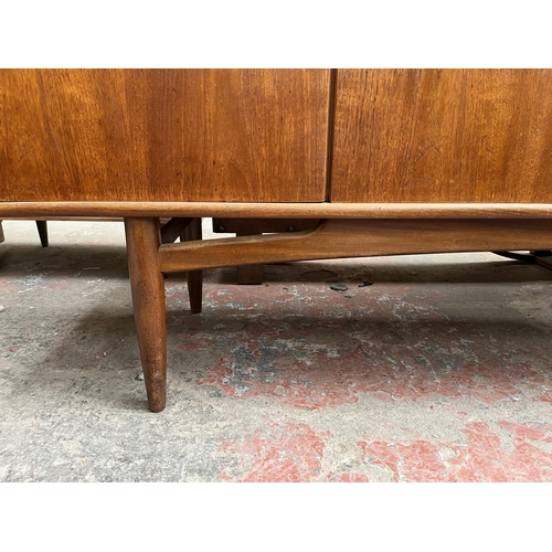 85 - A 1960s G Plan Brasilia teak sideboard - approx. 789cm high x 206cm wide x 45.5cm deep