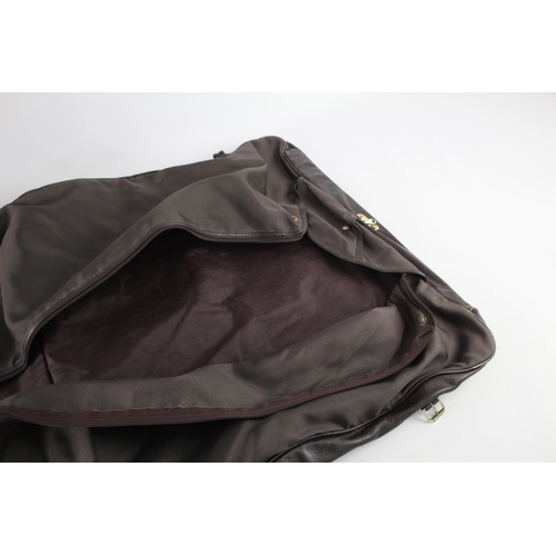 404 - A Harrods leather travel garment bag