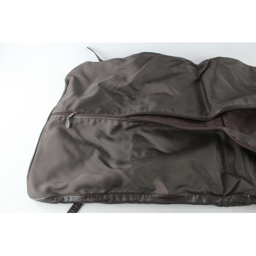 404 - A Harrods leather travel garment bag