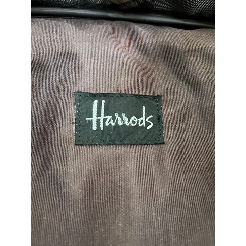 404 - A Harrods leather travel garment bag