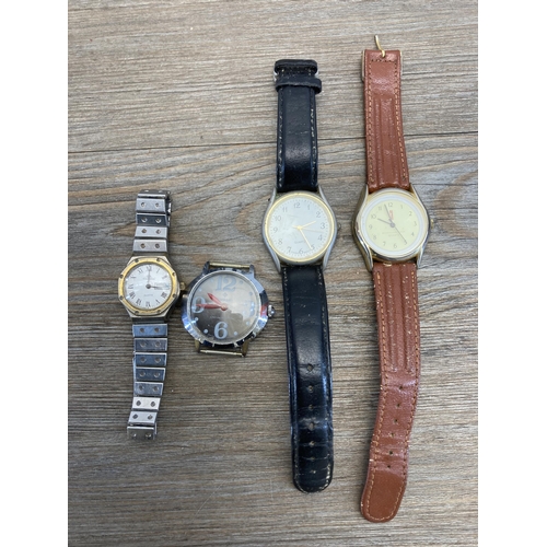 411 - A collection of men's quartz wristwatches