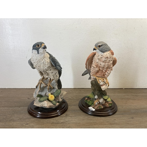 307 - Eight bird figurines, six Country Artists and two Beswick